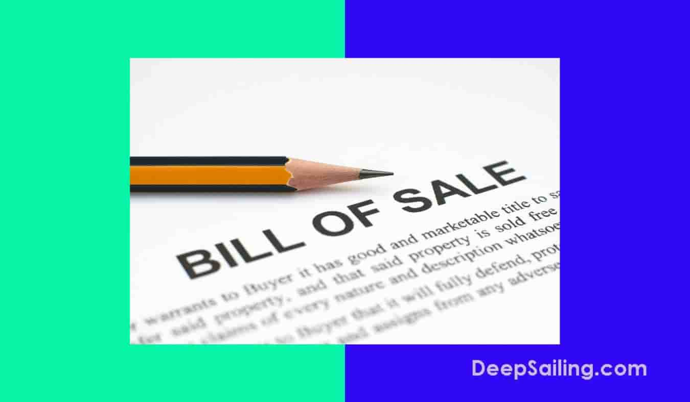 Boat bill of sale