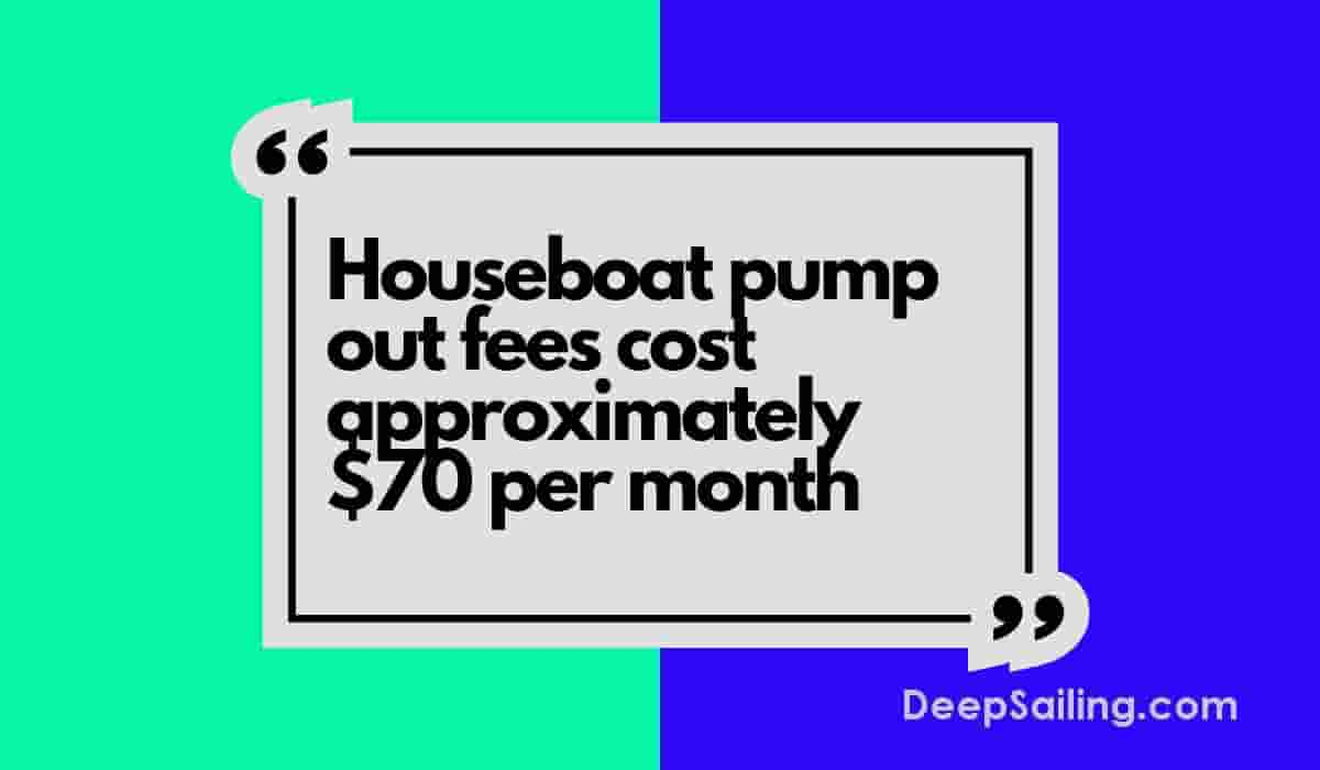 houseboat pump out cost