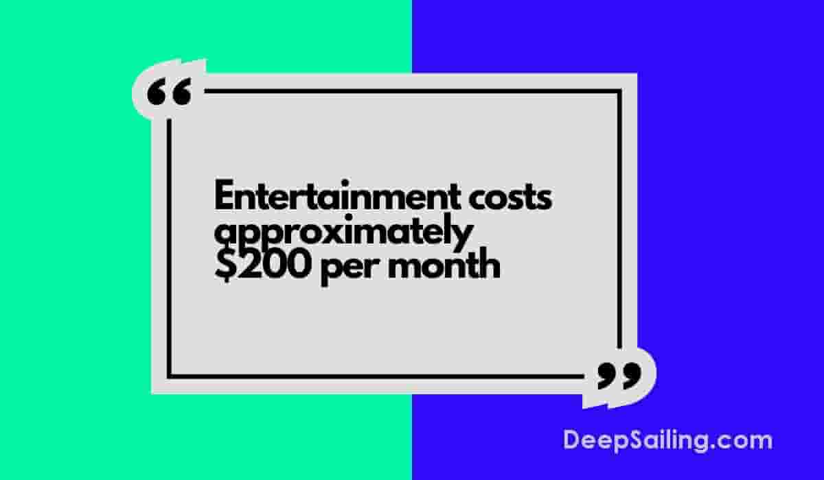Sailboat Entertainment Cost