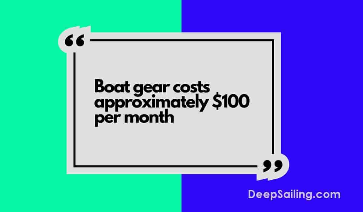 Sailboat Gear Cost