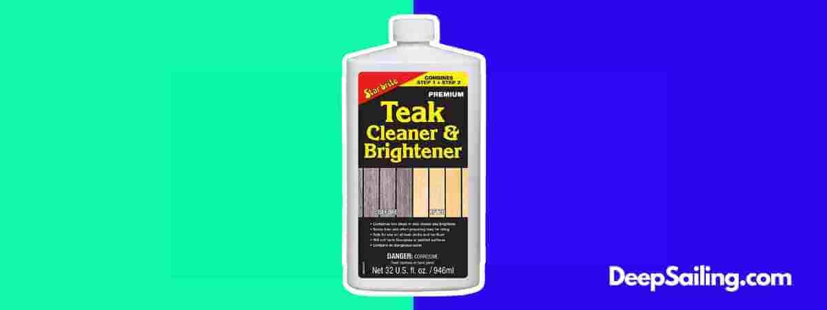 great teak cleaner for cleaning a teak deck: Star Brite Teak Cleaner & Brightener